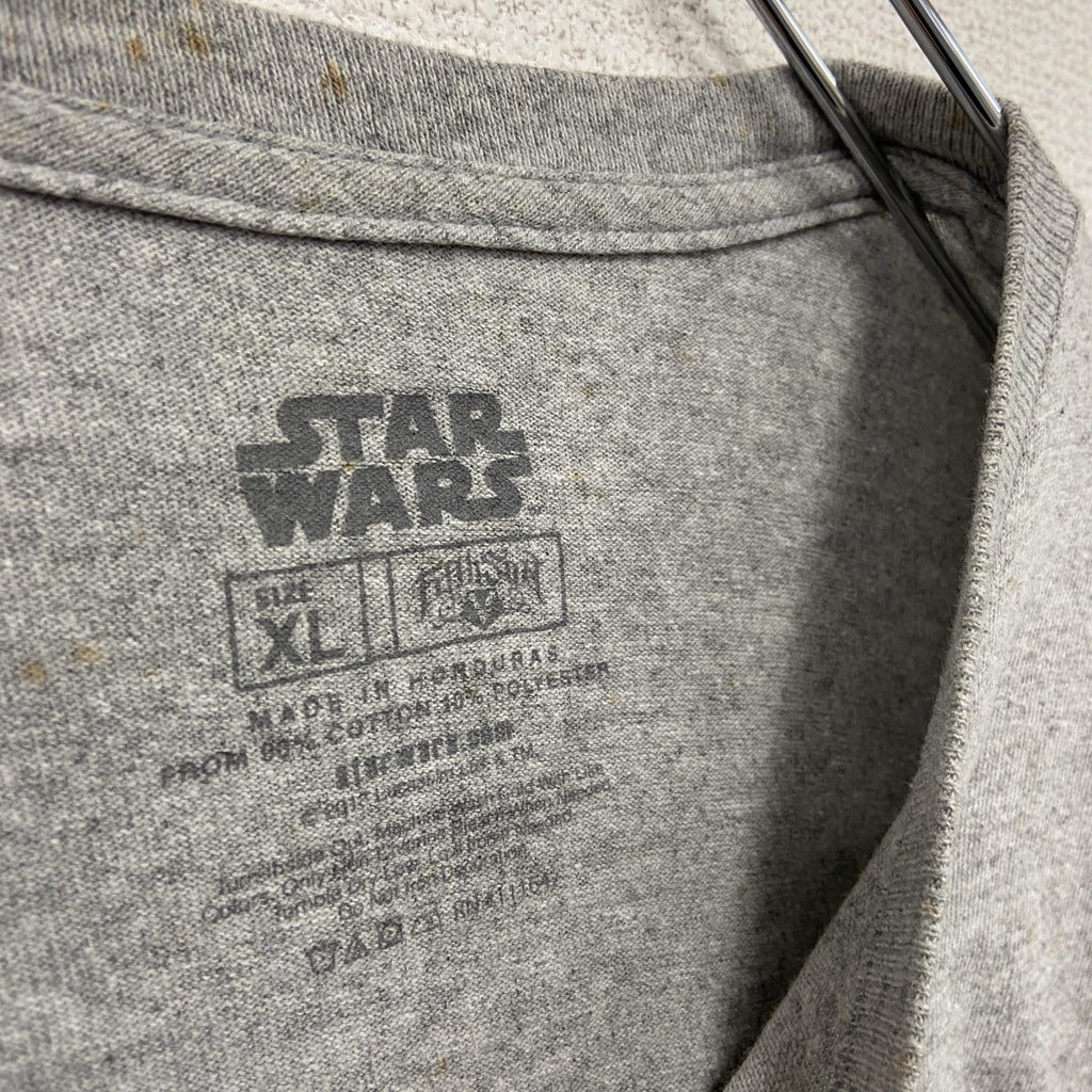 STAR WARS　スターウォーズ　Darth Vader　ダースベイダー　半袖プリントTシャツ　グレー　XLサイズ