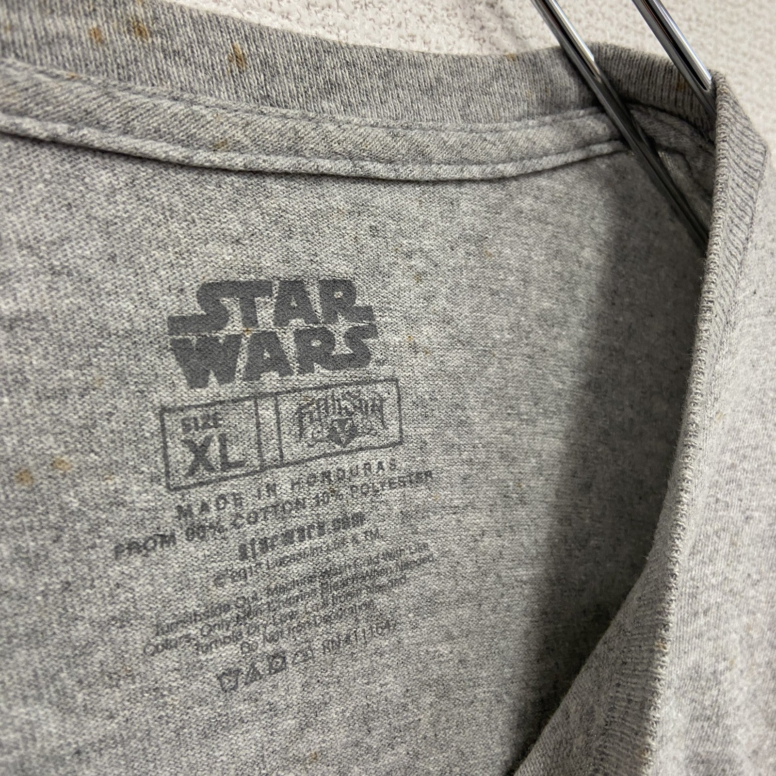 STAR WARS　スターウォーズ　Darth Vader　ダースベイダー　半袖プリントTシャツ　グレー　XLサイズ