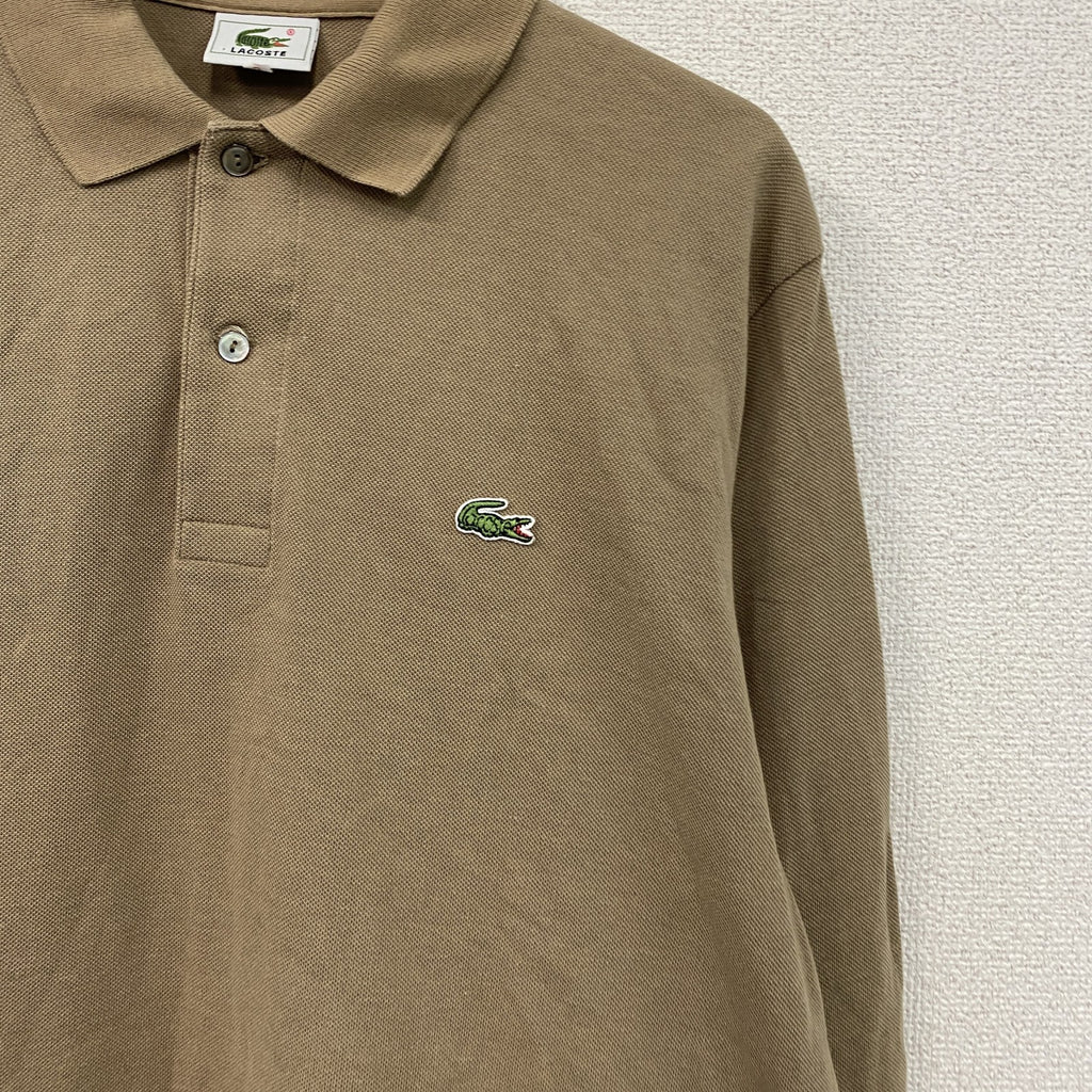 LACOSTE　ラコステ　長袖ポロシャツ　茶色　ブラウン　5サイズ