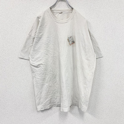 90s～　半袖プリントTシャツ　シングルステッチ　ヴィンテージ　白　ホワイト