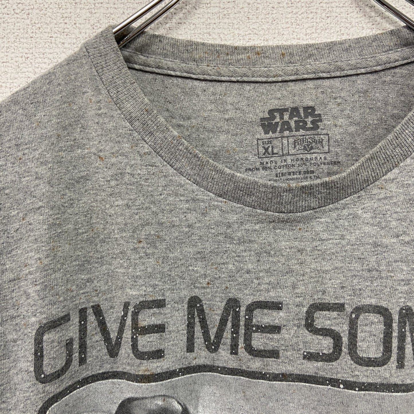 STAR WARS　スターウォーズ　Darth Vader　ダースベイダー　半袖プリントTシャツ　グレー　XLサイズ