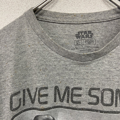 STAR WARS　スターウォーズ　Darth Vader　ダースベイダー　半袖プリントTシャツ　グレー　XLサイズ