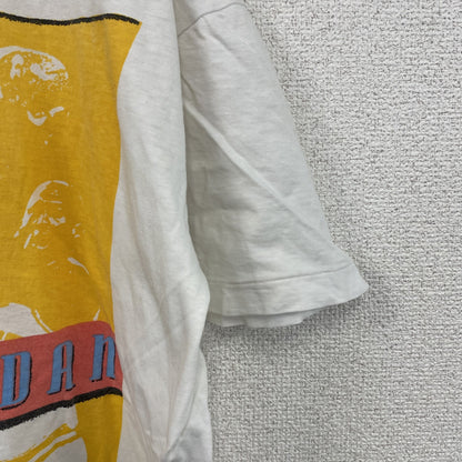～90s　NIKE　ナイキ　Air Jordan　半袖Tシャツ　シングルステッチ　スウッシュ　白　ホワイト　Lサイズ