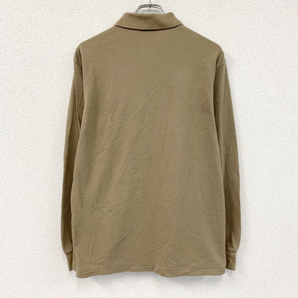 LACOSTE　ラコステ　長袖ポロシャツ　茶色　ブラウン　5サイズ