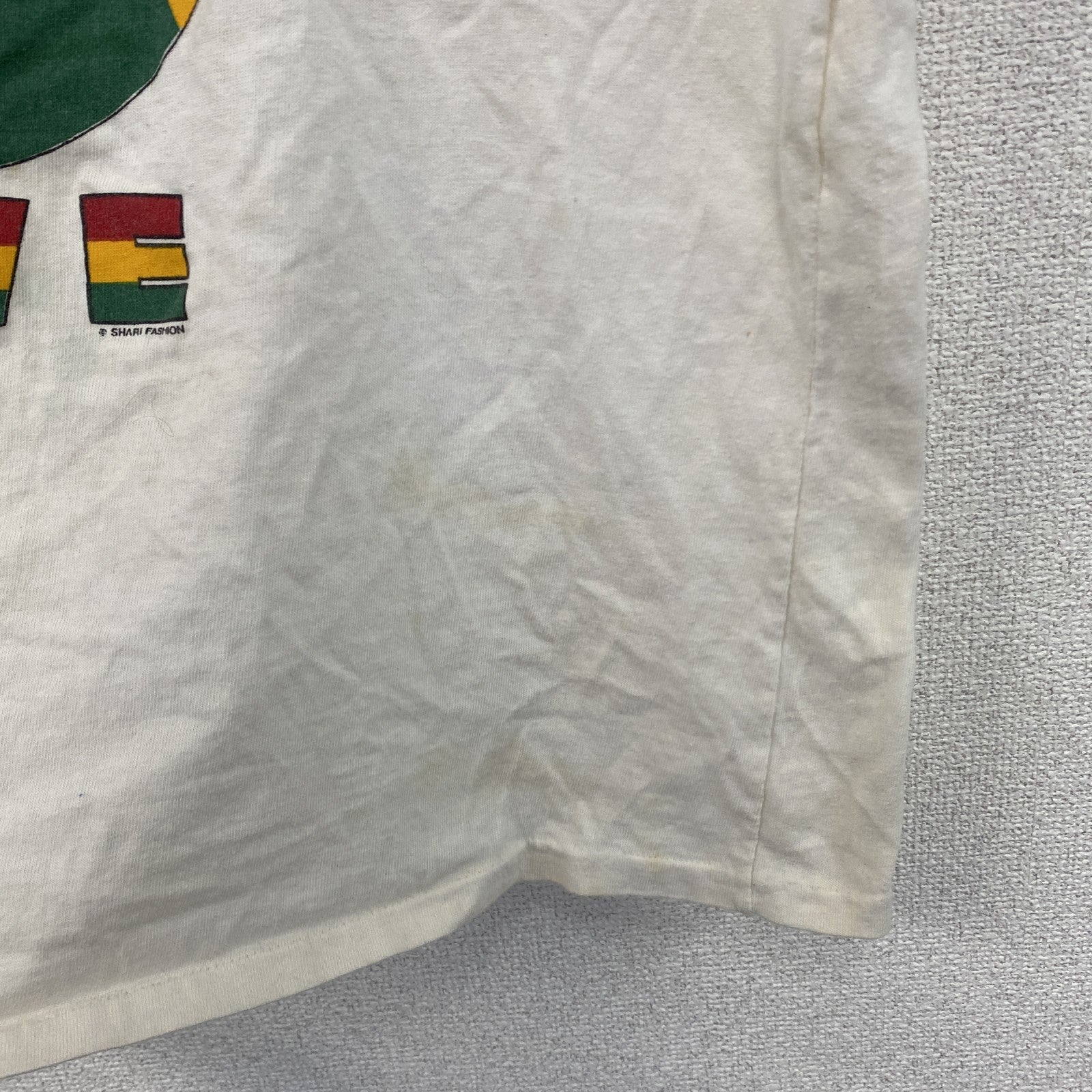 90s　ONE LOVE　半袖プリントTシャツ　ヴィンテージ　シングルステッチ　白　ホワイト　XLサイズ