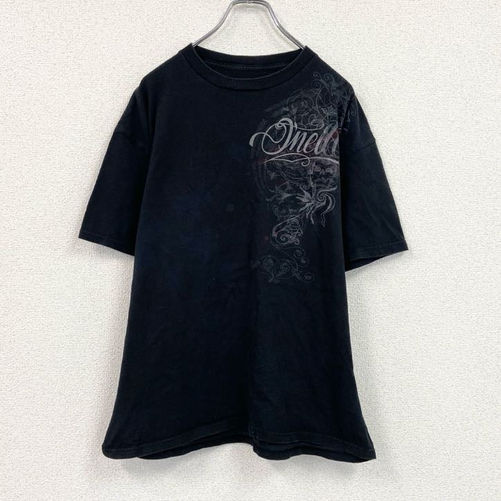 O’NeILL　オニール　半袖プリントTシャツ　黒　ブラック　Lサイズ