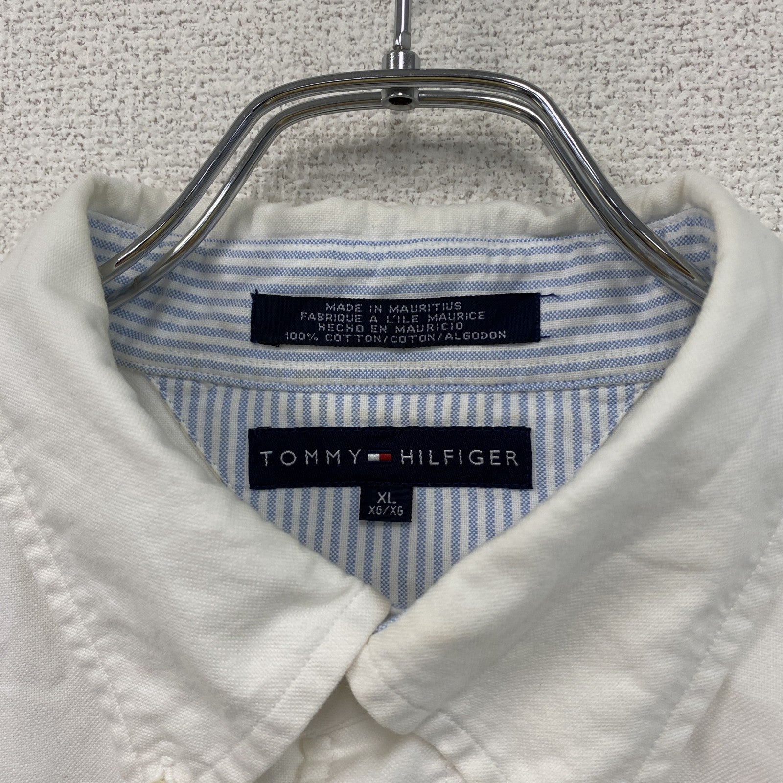 TOMMY HILFIGER　トミーヒルフィガー　長袖ボタンダウンシャツ　白　ホワイト　XLサイズ