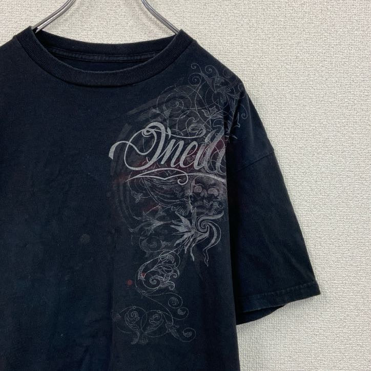 O’NeILL　オニール　半袖プリントTシャツ　黒　ブラック　Lサイズ