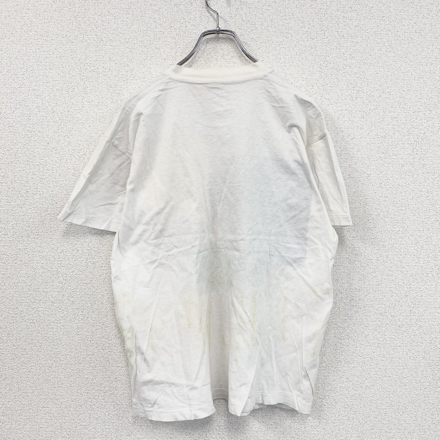 ～90s　NIKE　ナイキ　Air Jordan　半袖Tシャツ　シングルステッチ　スウッシュ　白　ホワイト　Lサイズ
