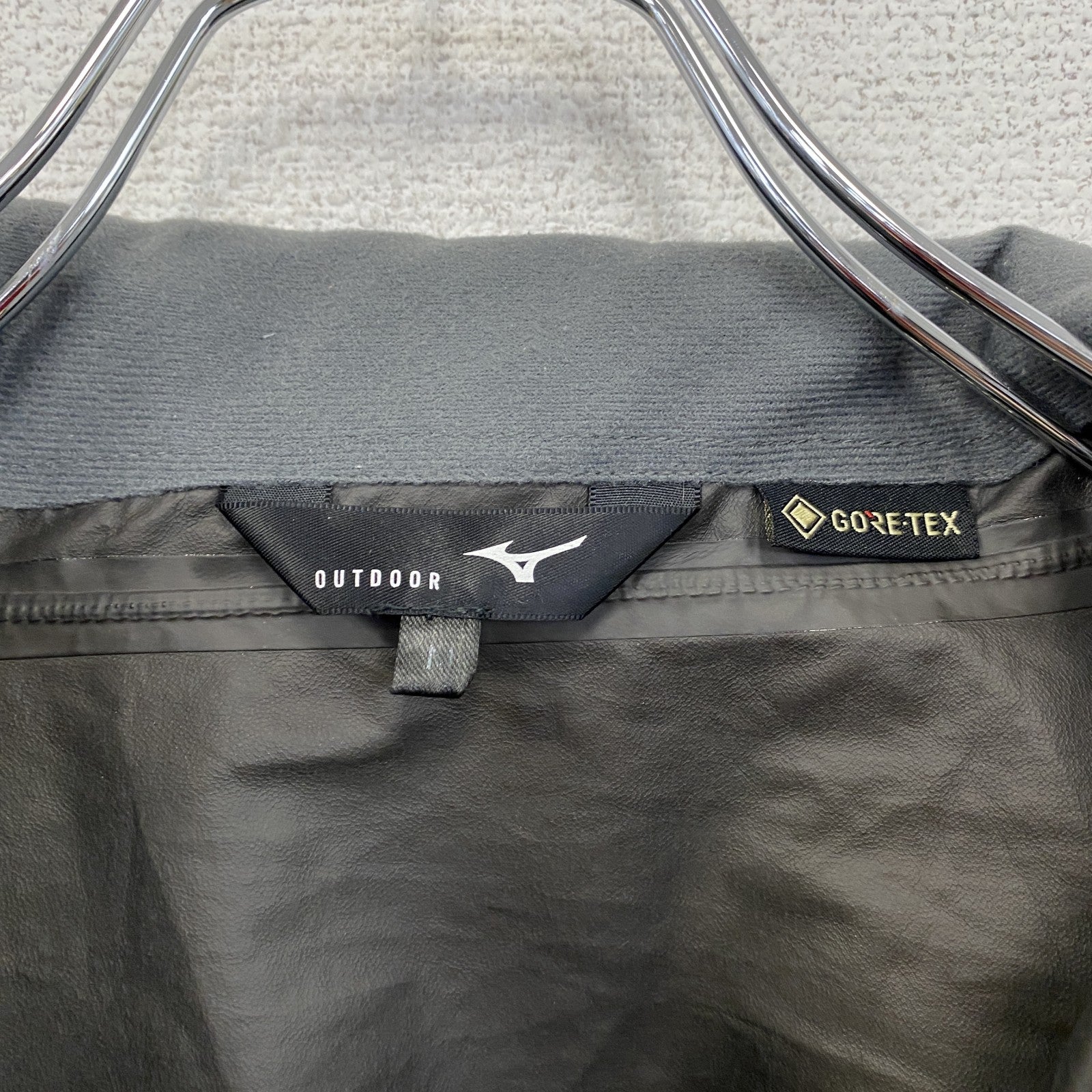 MIZUNO　ミズノ　GORE-TEX　レインジャケット　フルジップジャケット　黒　ブラック　Mサイズ