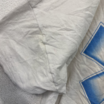 90s～　半袖プリントTシャツ　シングルステッチ　ヴィンテージ　白　ホワイト