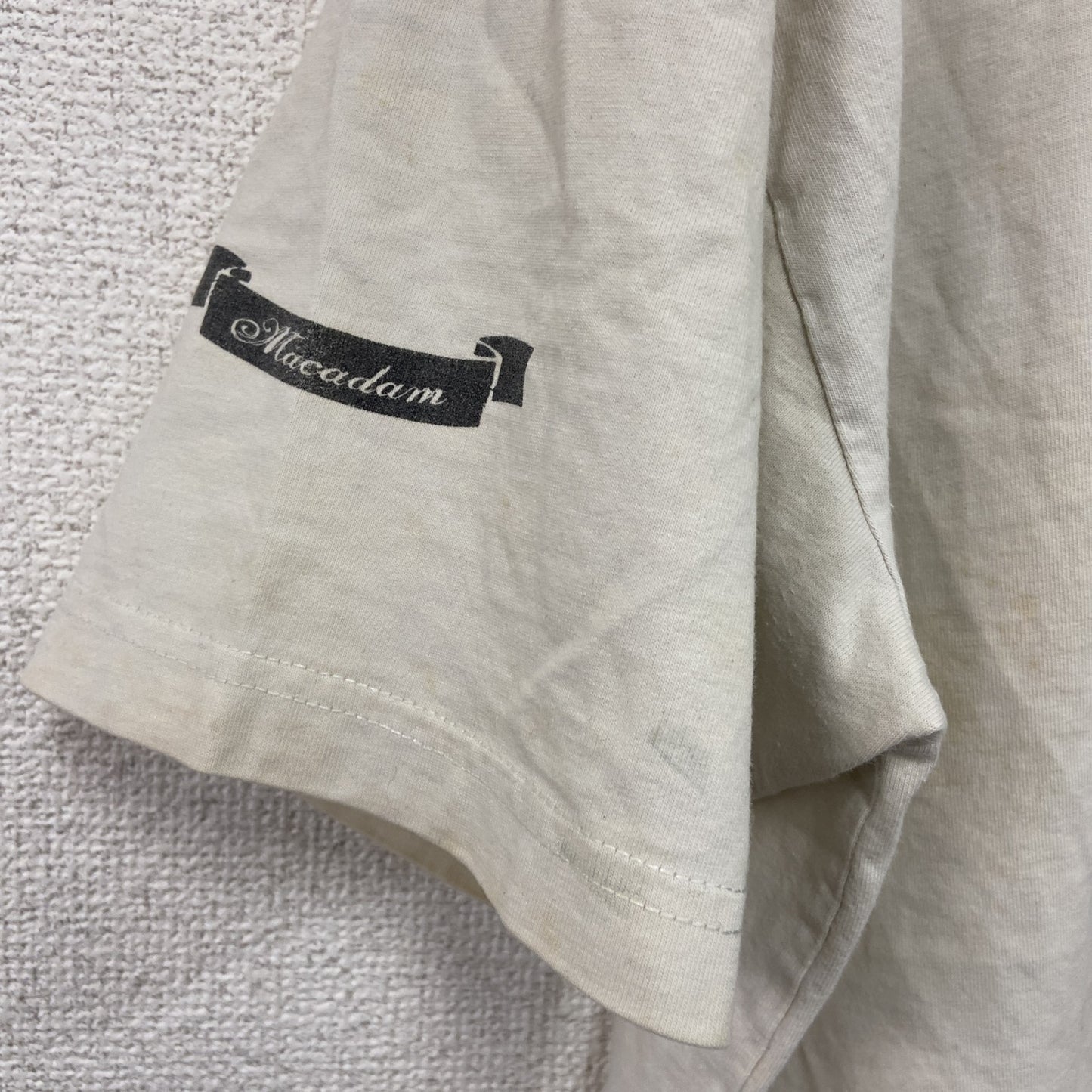 MACADAM　James Brown　ジェームズ ブラウン　半袖シンガープリントTシャツ　白　ホワイト　Lサイズ