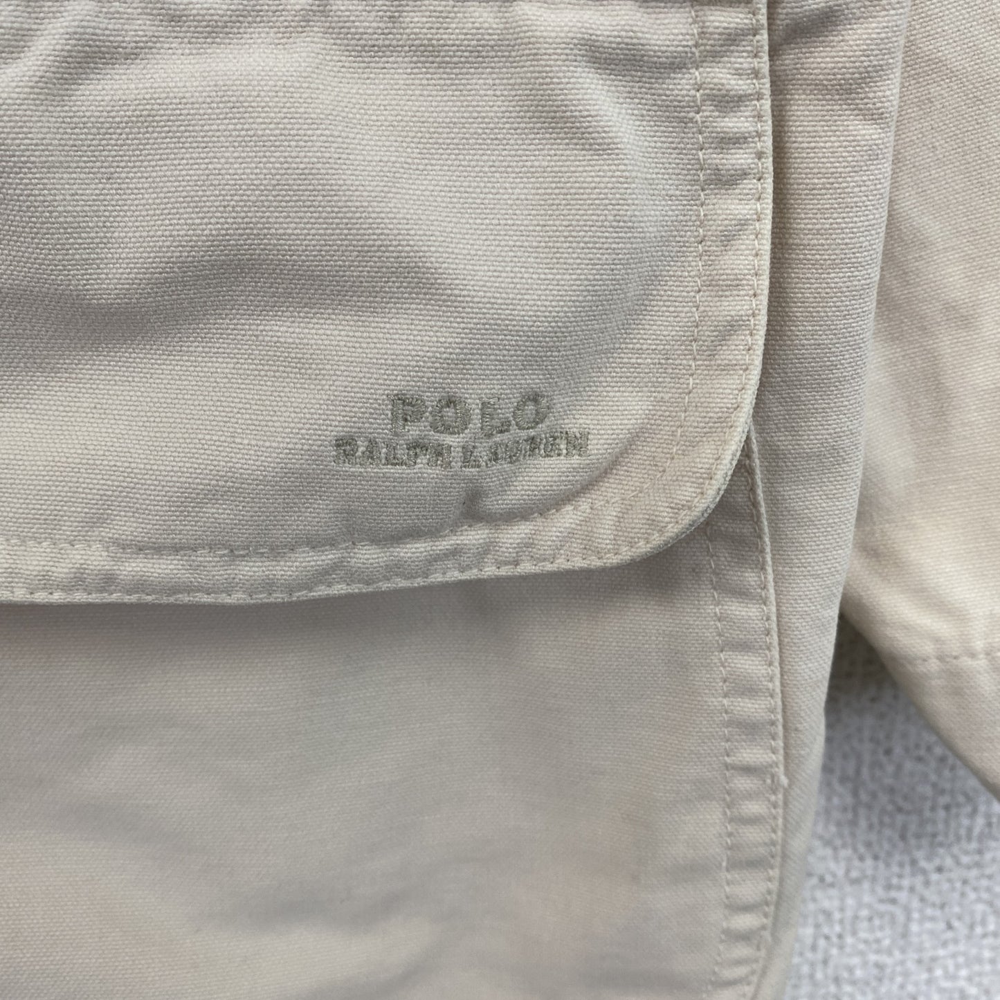 90s　POLO by Ralph Lauren　ラルフローレン　ハンティングジャケット　クリーム色　Lサイズ