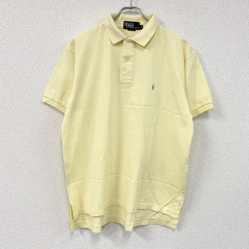 POLO by Ralph Lauren　ポロバイラルフローレン　半袖ポロシャツ　刺繡ロゴ　黄色　イエロー　Mサイズ