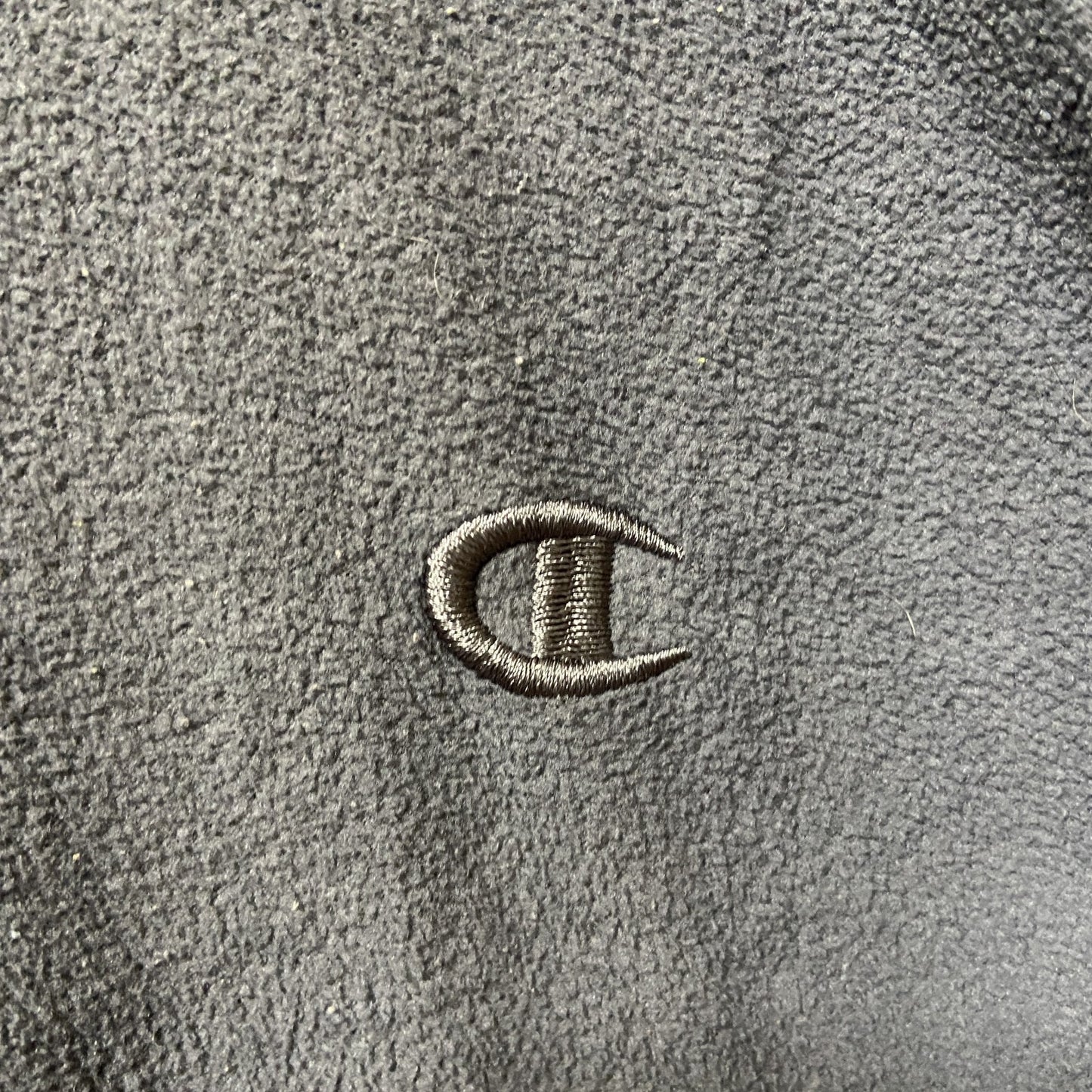 Champion　チャンピオン　ハーフジップフリースジャケット/ボアジャケット　ラグランスリーブ　現行　紺　ネイビー　Lサイズ