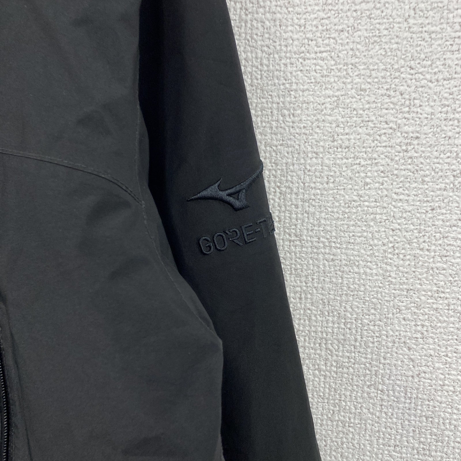 MIZUNO　ミズノ　GORE-TEX　レインジャケット　フルジップジャケット　黒　ブラック　Mサイズ
