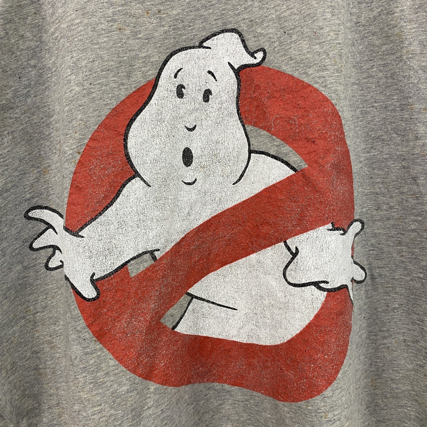 GHOSTBUSTERS　ゴーストバスターズ　半袖プリントTシャツ　ムービーT　キャラクターT　灰色　霜降りグレー