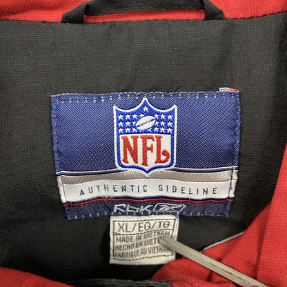 Reebok　リーボック　NFL　ハーフジッププルオーバージャケット　黒　ブラック　XLサイズ