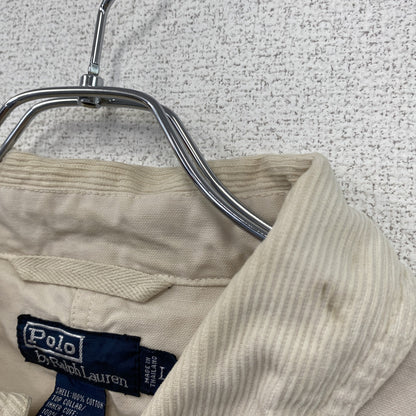 90s　POLO by Ralph Lauren　ラルフローレン　ハンティングジャケット　クリーム色　Lサイズ