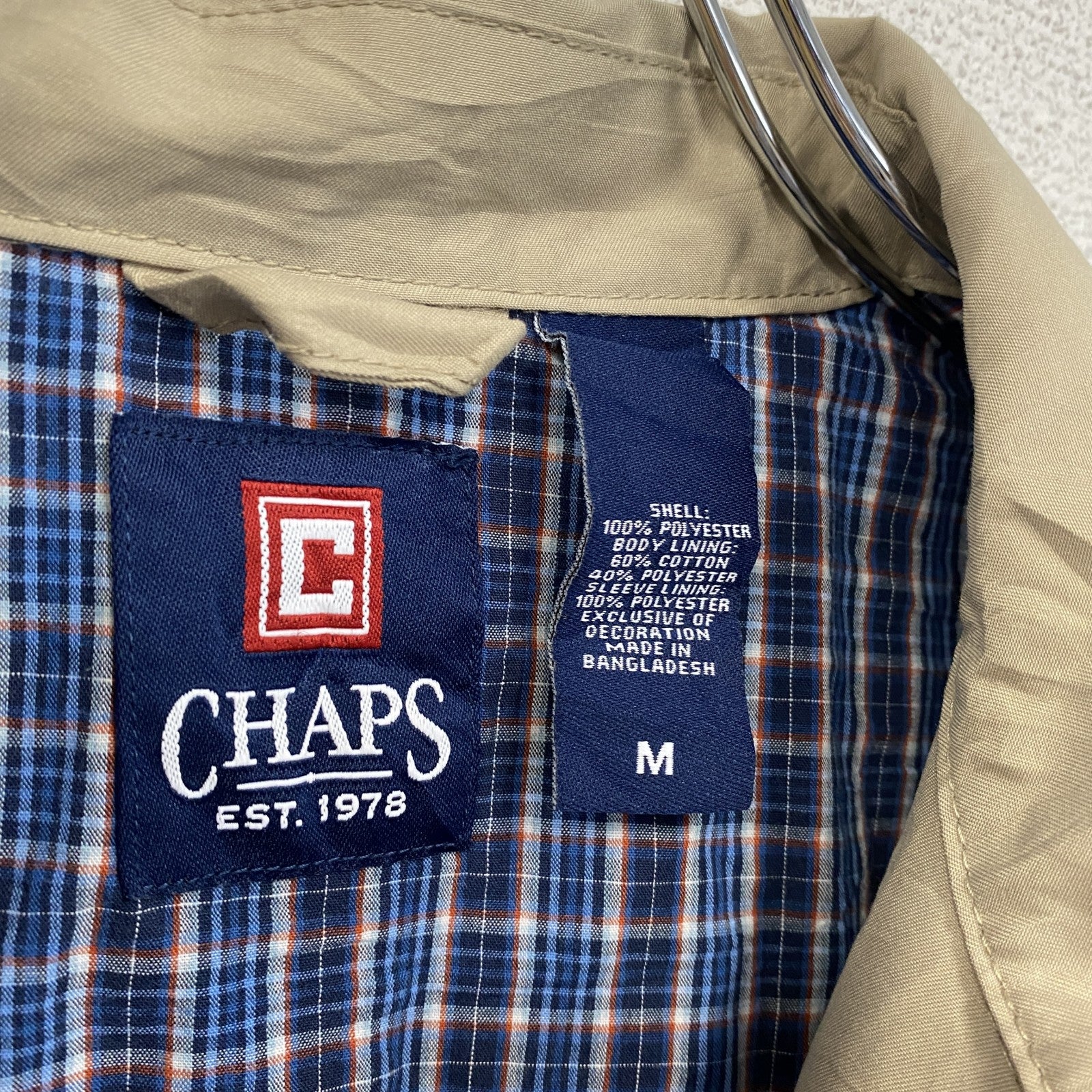 CHAPS　チャプス　ラルフローレン　ブルゾン/スイングトップ　ベージュ　Mサイズ