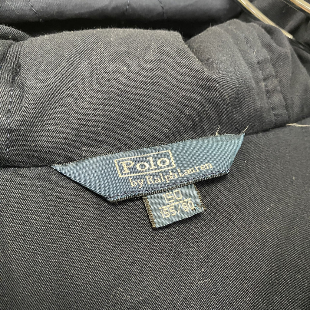 ～00s　Polo by RalphLauren　ラルフローレン　フルジップダウンジャケット　ヴィンテージ　紺　ネイビー　150サイズ