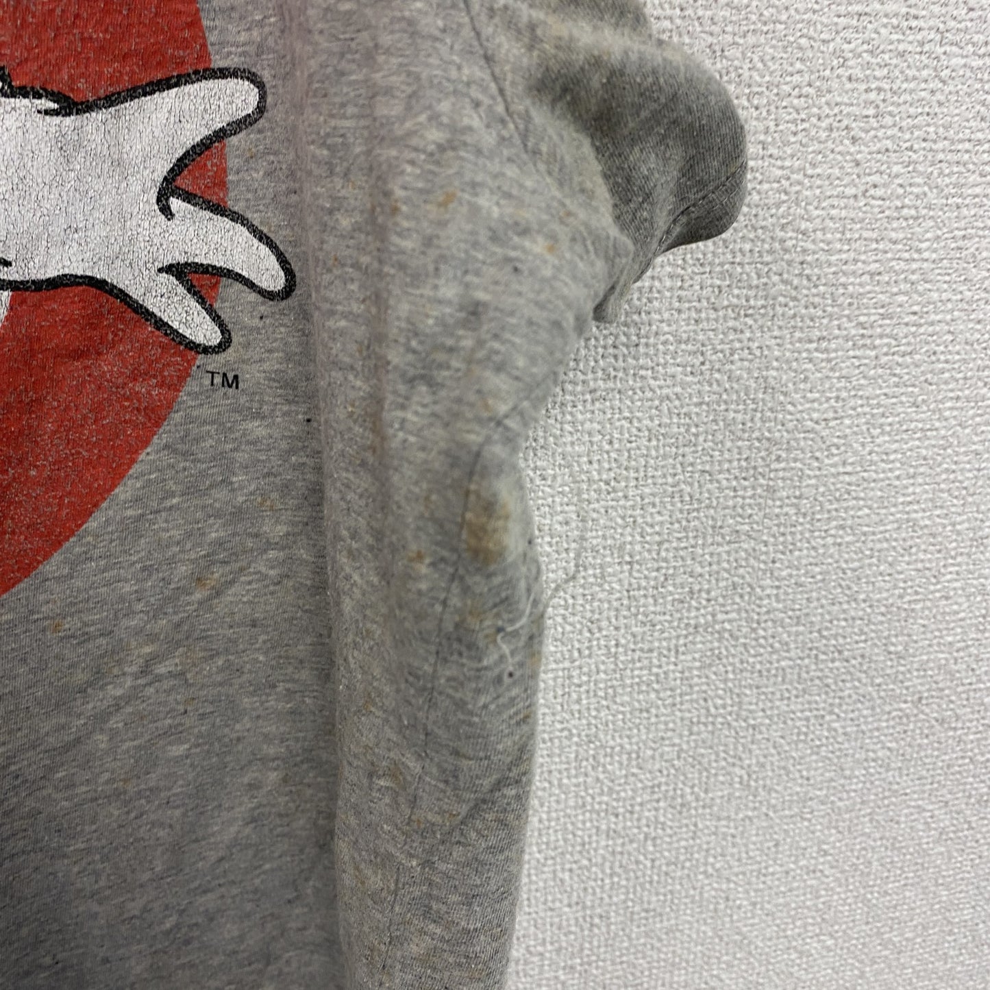 GHOSTBUSTERS　ゴーストバスターズ　半袖プリントTシャツ　ムービーT　キャラクターT　灰色　霜降りグレー