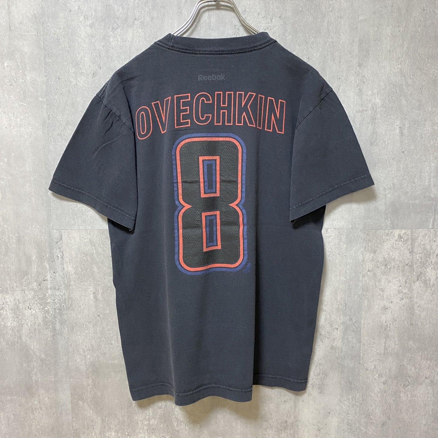 古着 used　Reebok　リーボック　半袖プリントTシャツ　NHL　ホッケー　ワシントンキャピタルズ　ブラック　レトロ