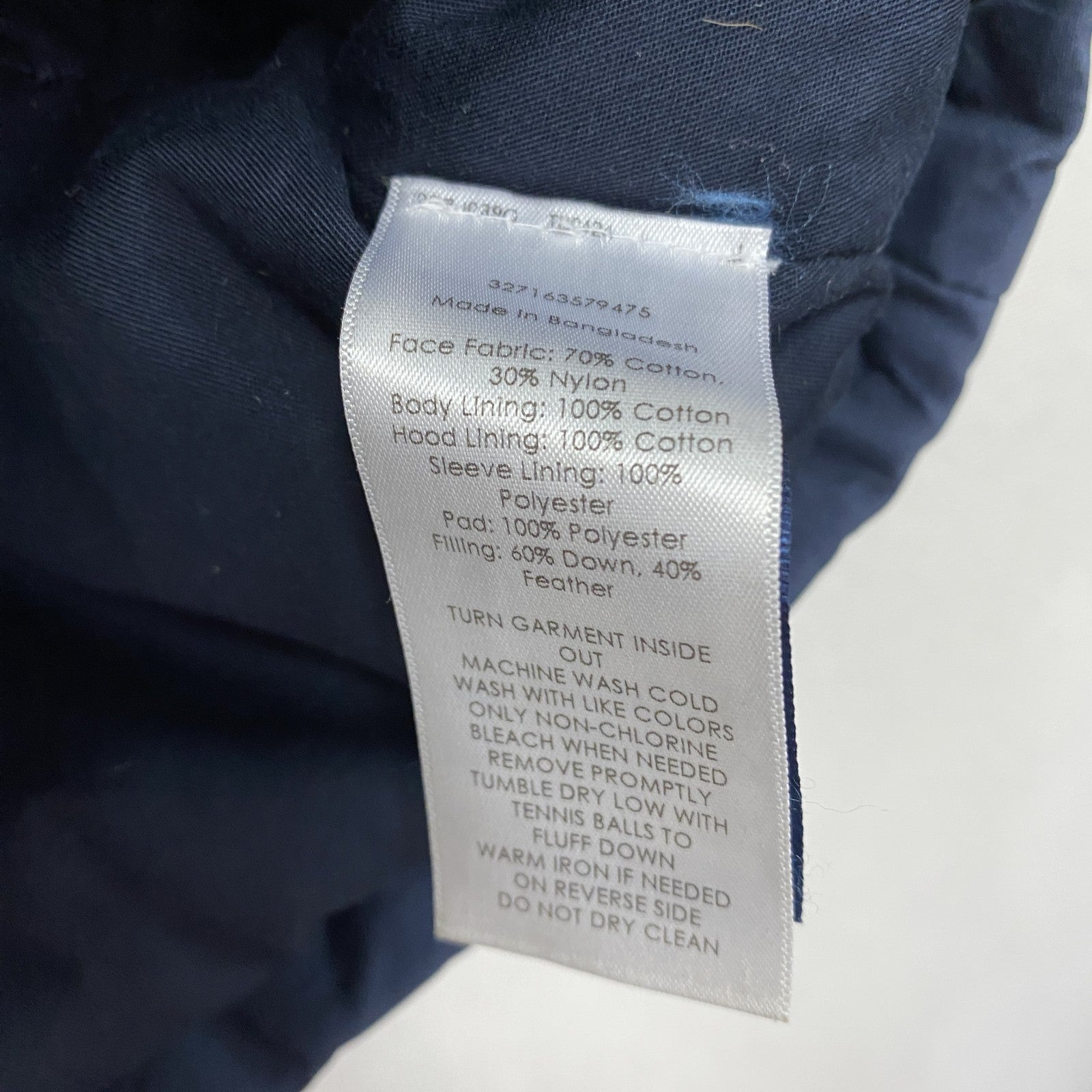～00s　Polo by RalphLauren　ラルフローレン　フルジップダウンジャケット　ヴィンテージ　紺　ネイビー　150サイズ