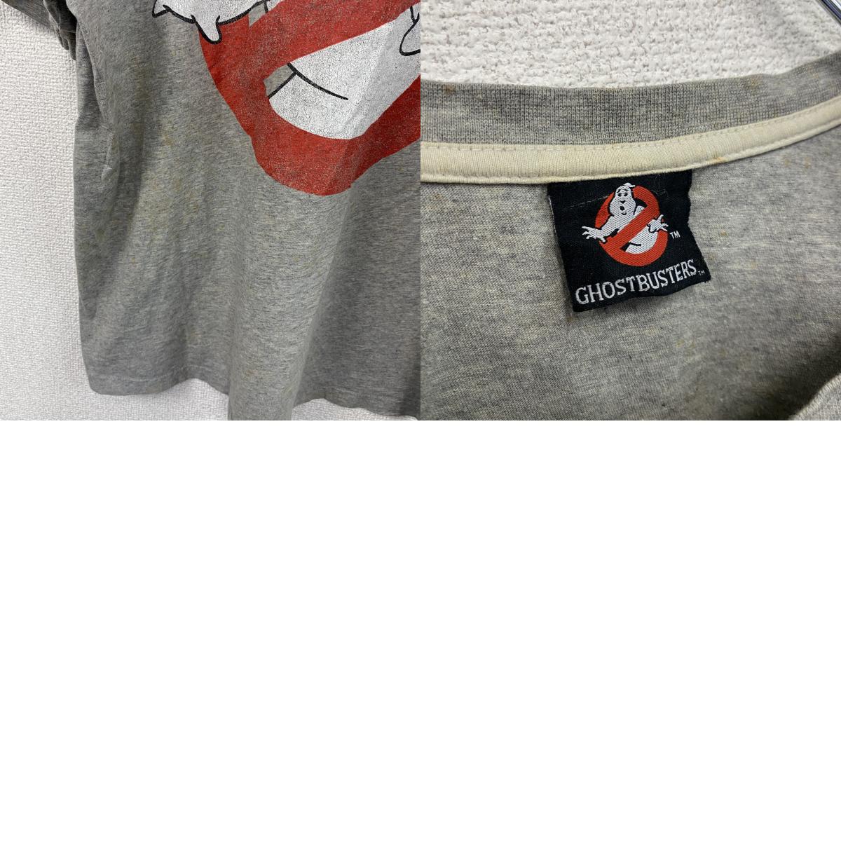 GHOSTBUSTERS　ゴーストバスターズ　半袖プリントTシャツ　ムービーT　キャラクターT　灰色　霜降りグレー