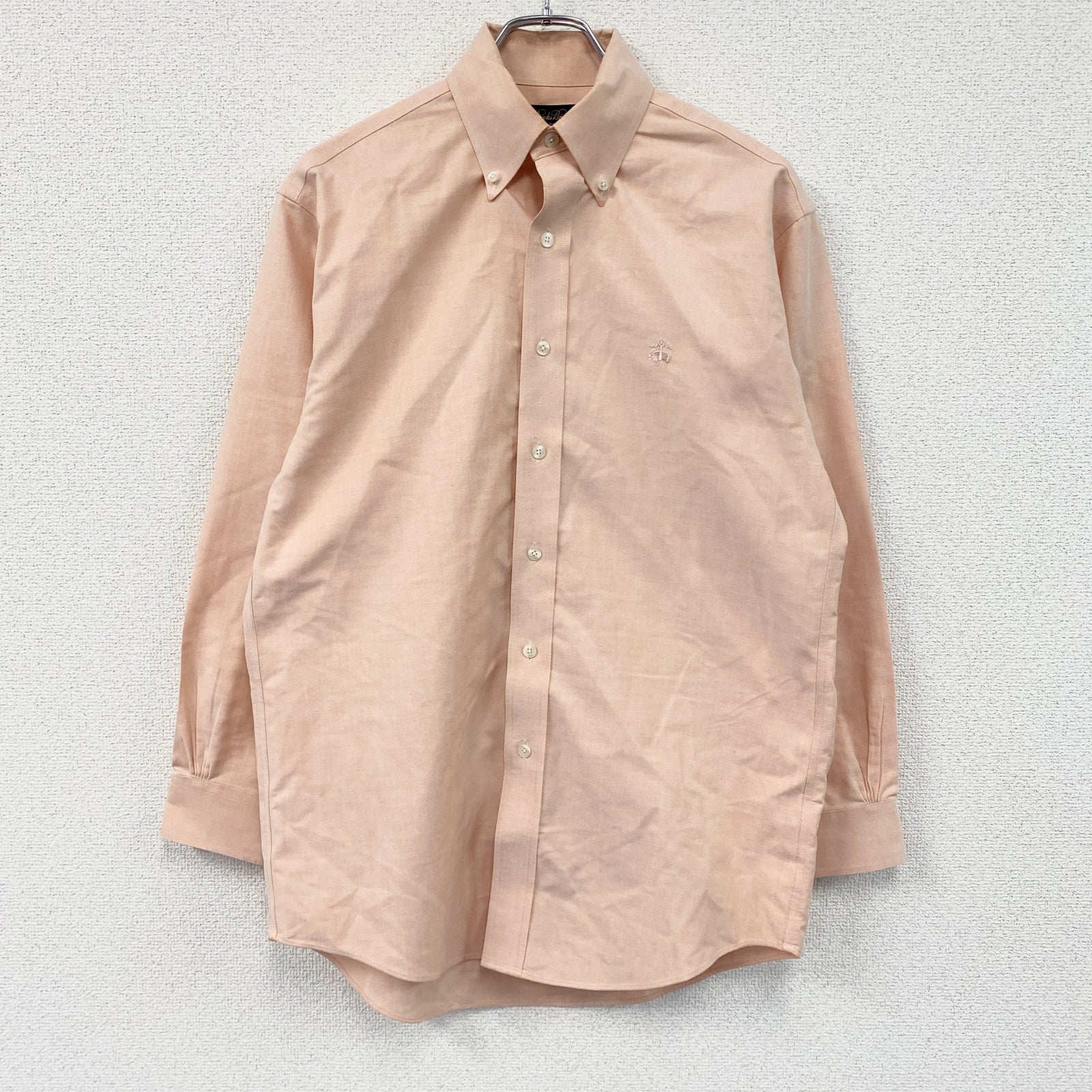 Brooks Brothers　ブルックスブラザーズ　長袖ボタンダウンシャツ　サーモンピンク　Sサイズ　