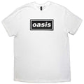 OASIS　オアシス　Decca Logo　半袖ロゴプリントTシャツ　バンドT　オフィシャル　白　ホワイト　Lサイズ【新品・正規品】