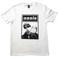 OASIS　オアシス　Noel & Liam Boxed Photo　半袖フォトプリントTシャツ　バンドT　GILDANボディ　オフィシャル　白　ホワイト　Lサイズ【新品・正規品】