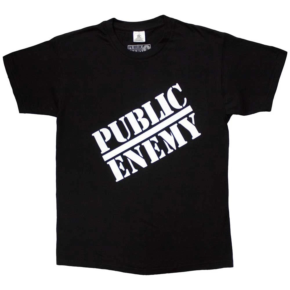 PUBLIC ENEMY　パブリックエネミー　半袖ロゴプリントTシャツ　ラップT　黒　ブラック　Lサイズ【新品・正規品】