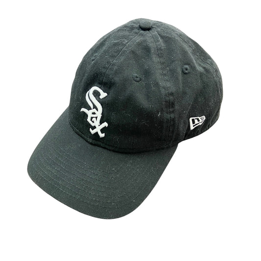 NEW ERA　シカゴホワイトソックス　キャップ　刺繡ロゴ　黒　ブラック