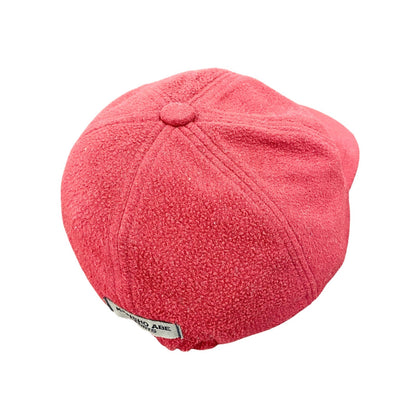 KENSHO ABE SPORTS　フリースキャップ　刺繡　赤　レッド　FREEサイズ