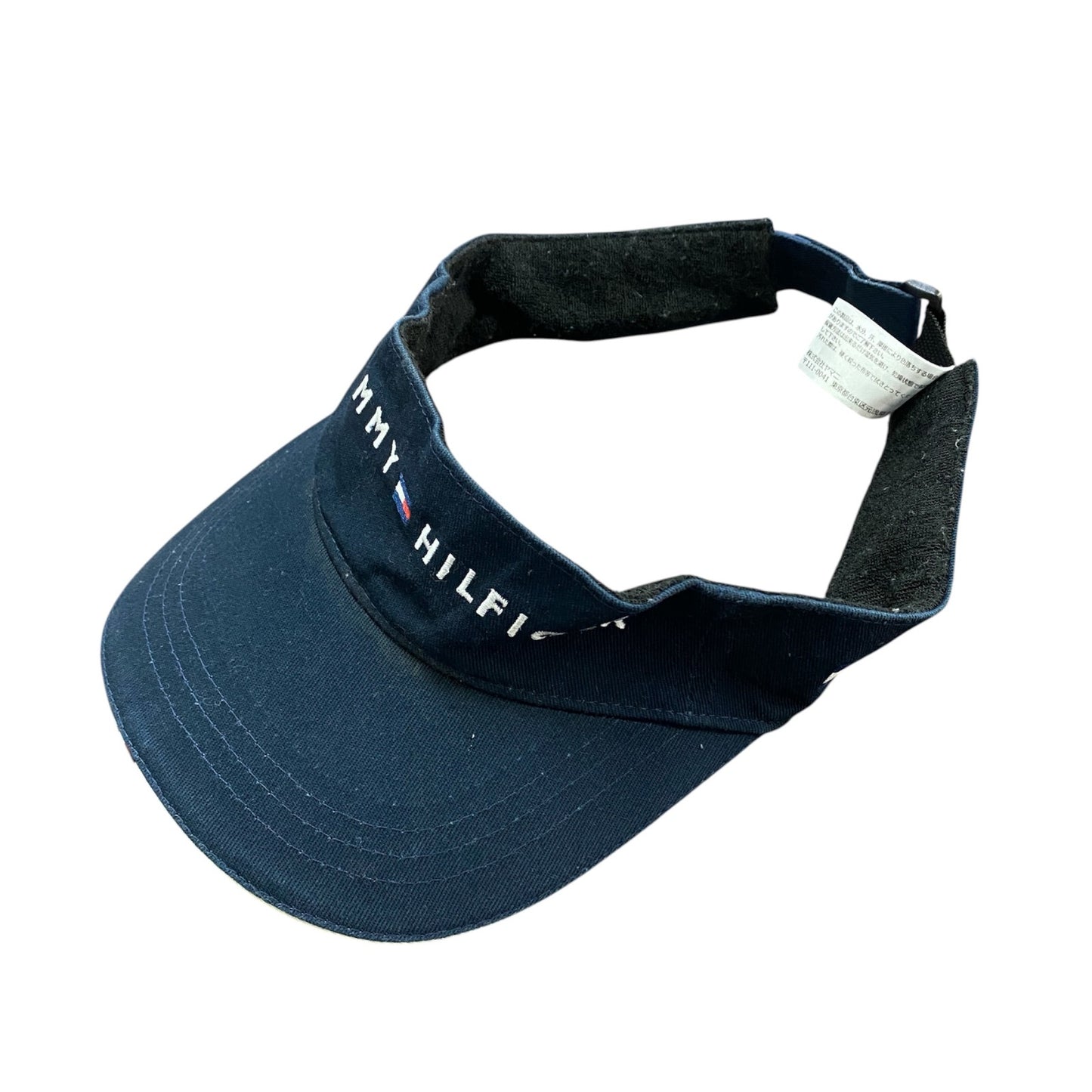 TOMMY HILFIGER　トミーヒルフィガー　刺繍ロゴ　紺　ネイビー　Fサイズ