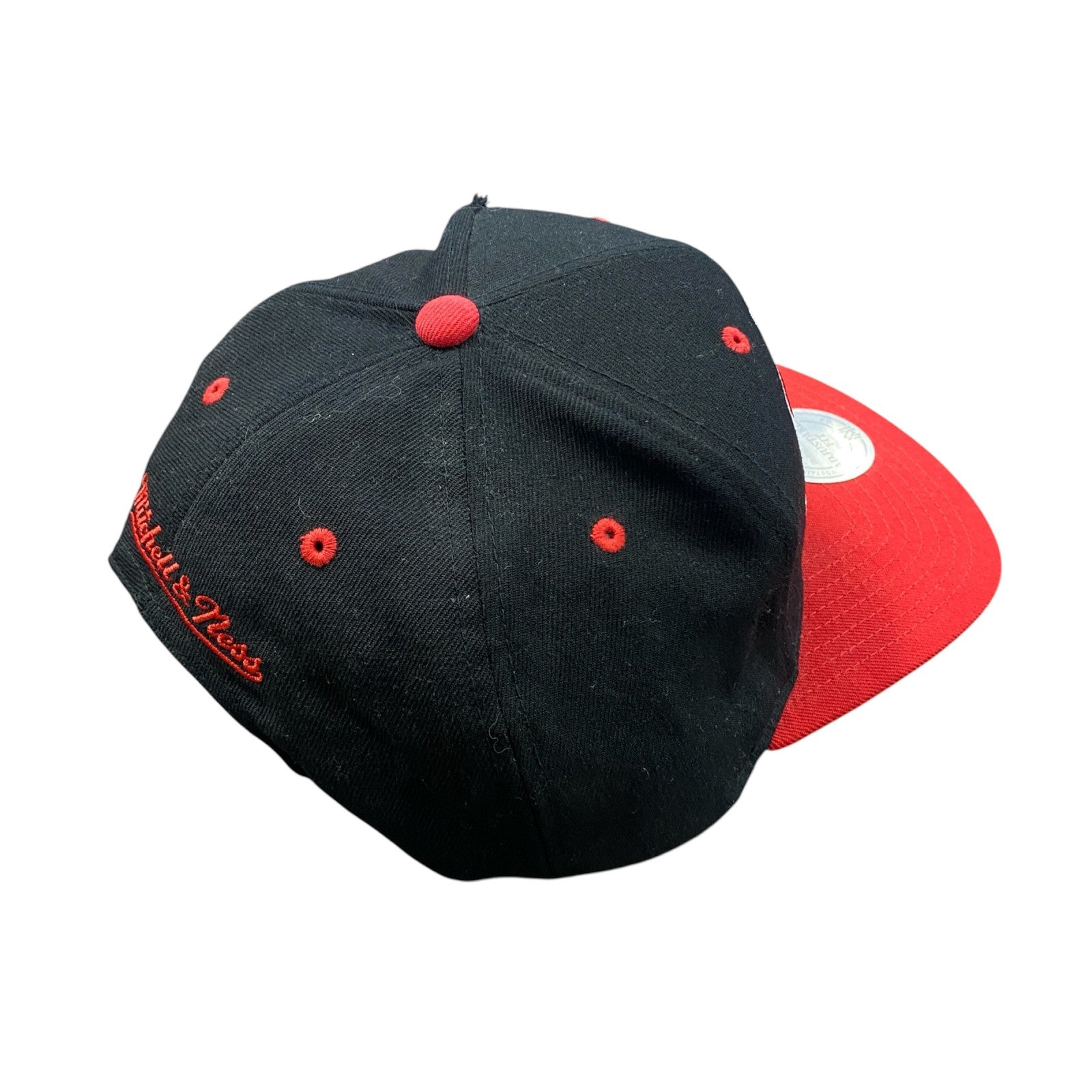 Chicago Bulls　シカゴブルス　NBA　6パネルキャップ　ベースボールキャップ　黒　ブラック　赤　レッド