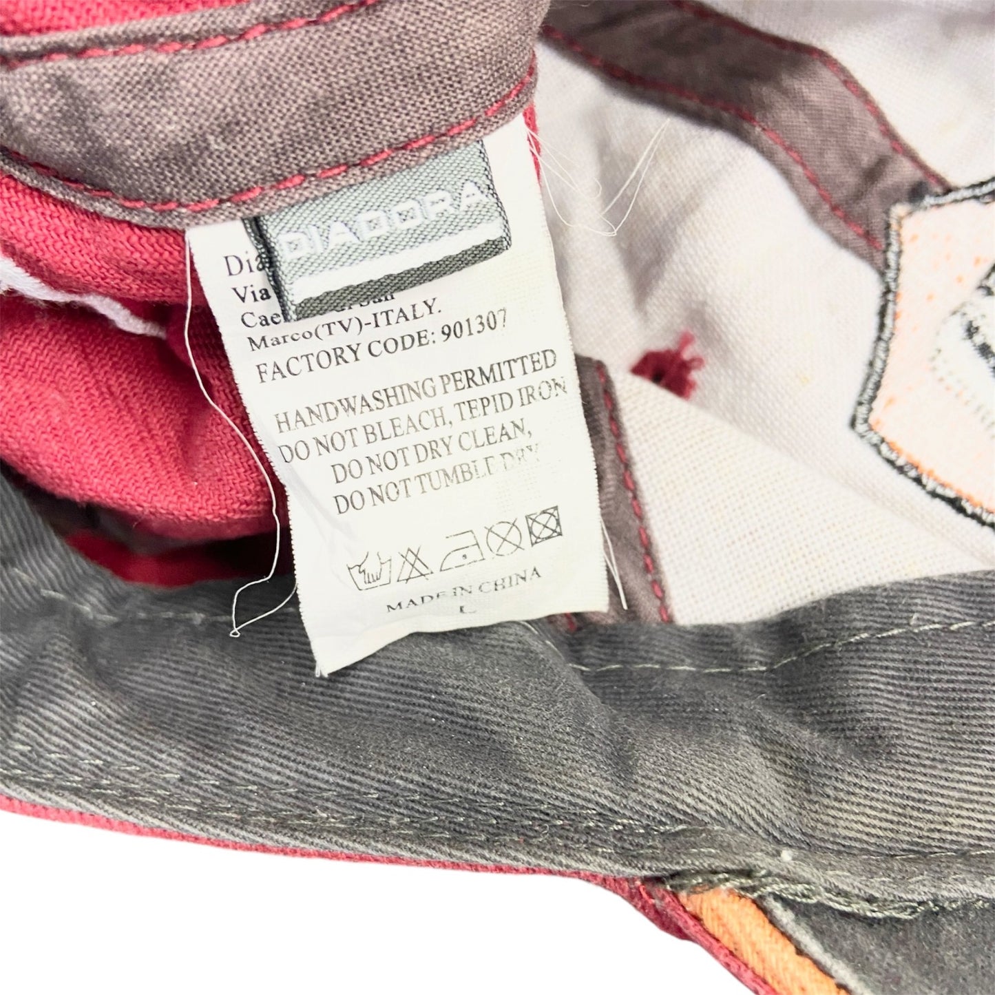 DIADORA　ディアドラ　6パネルキャップ　ベースボールキャップ　赤　レッド
