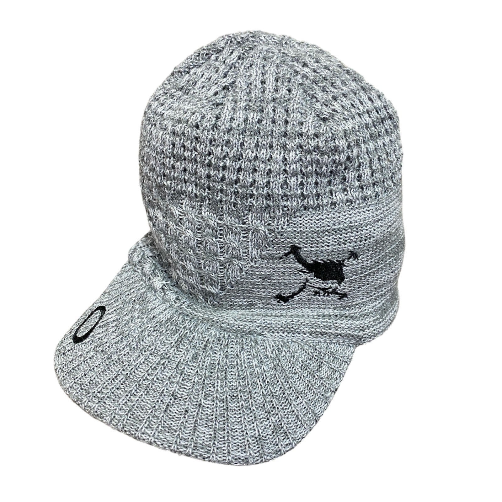 OAKLEY　オークリー　ニットキャップ　ビーニー　灰色　グレー　古着
