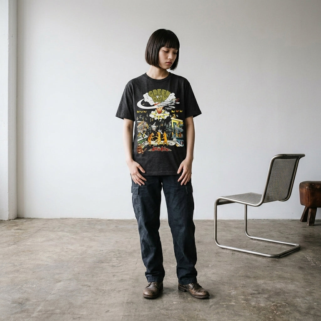 Green Day　グリーンデイ　1994 Tour　半袖プリントＴシャツ　バンドT　オフィシャル　黒　ブラック　Lサイズ【新品・正規品】